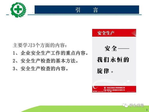 生产经营单位安全生产检查的内容、程序及方法